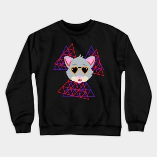 3D Space COOL FUNNY Cat Crewneck Sweatshirt